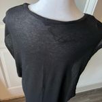 IRO  Black Asymmetrical Short Sleeve T-Shirt Photo 5