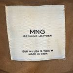 Mango MNG  Genuine Brown Suede Jacket Small Photo 4