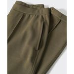 Mango Seam Detail Ankle Jogger Pants Khaki Green NWT Size Small Photo 4
