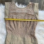 BCBGMAXAZRIA Aimee Dress Taupe Cream Lace Size 4 Photo 9