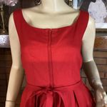 VINTAGE 1960'S KIM KORY ORIGINALS RED & CREAM ZIG ZAG PATTERN SHEATH DRESS (S) Photo 7