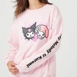 NWT Forever 21 Bioworld Sanrio My Melody & Kuromi Heart Pink Crewneck Sweater S Photo 0