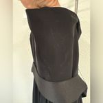 Vera Wang  Black One Shoulder Dress w Satin Sash Size 8 VGUC Photo 6