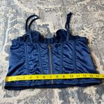 Urban Outfitters Elegant Blue Satin Bustier Photo 4