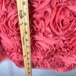 XOXO  Strapless Dress 6 Pink Rosette Floral Sweetheart Prom Cocktail Party Y2K Photo 4