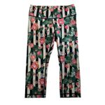 Lululemon  Athletica 8 Wunder Under Crop Full-On Luxtreme Palm Play Floral Stripe Photo 3