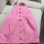 & Other Stories & Other Stories Pink Dress with Gold Buttons Photo 2