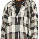 Free People  Izzy Buffalo Check Flannel Shirt S Photo 0
