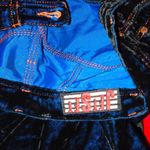 Vintage Jet Set Royal Blue Black Velvet Pants 28w Photo 7