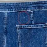 Loft  Denim Button Front Skirt, size 12 Orig $60 Blue Jean Retro Knee Length Photo 5