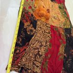 Boho Hippie Colorful Floral Patchwork Kantha Sari flowy Pants gold green red Size L Photo 6