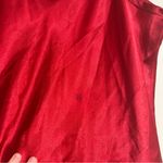 Vintage Gilligan & O’Malley Red Satin Slip Dress Nightgown Chemise Size Large Photo 6