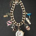 Kensie Glam Watch & Charm Bracelet Cocktail, Flip Flops, Palm Tree, Pineappe, Bikini Photo 0