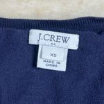 J.Crew  Navy Blue Long Sleeve Pink Flamingo Graphic Knit Sweater Top XS Photo 1