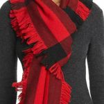 Burberry  Unisex Half Mega Fashion Fringe Scarf Photo 1