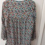 J.Crew Floral Print V- Neck with tie Boho Dress S Prairie Core Granny Coquette Photo 3