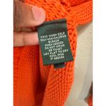 Ralph Lauren Lauren  Orange‎ Acrylic Knit Long Sleeve Sweater Top Women's M Photo 3