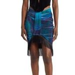 Farai London Edena Velvet Cutout Corset Skirt SET Turquenite Womens Size XS Photo 0