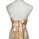 Double Crazy Juniors Light Pink Crushed Velvet Spaghetti Strap Tie Back Dress L Size undefined Photo 5