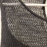 Eileen Fisher Eileen Fisher Sheer Hemp Herringbone Lace Crew Neck Dress Black Medium Slip Photo 1