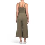 Rachel Zoe Olive Green Crepe Cotton Jumpsuit Wide leg pants - Size 10 Photo 1