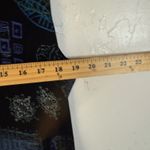 Vintage Black Sleeveless Maxi Dress Geometric Abstract Beach Fish Size Large Photo 4