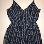 Brandy Melville Navy Patterned Romper Photo 0