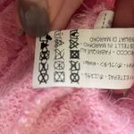 ZARA  Women Cropped Top L Pink Crew Neck Faux Fur Fuzzy School‎ Girl Festival Y2K Photo 7