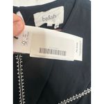 Ba&sh  Black Embroidered Columebe Swing 3/4 Sleeve Mini Dress size Small NWT Photo 9