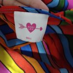 Buddy Love Colorful Stripe Romper Red Photo 4