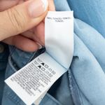 Lucky Brand Womens Chambray Button Down Shirt Size L Blue Denim Casual Western Photo 6