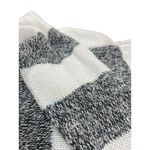 Eileen Fisher Women’s S Lightweight Knit Sweater White Gray Stripe Organic Linen Photo 7