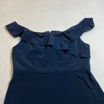 Adrianna Papell Off The Shoulder Ruffle Trim Maxi Dress Size 10 Formal Gown Photo 4