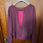 White Birch Maroon sweater with back detail size 1x Photo 1