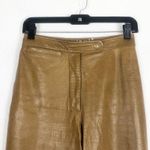 wilson's leather Vintage  Textured Pants Size 2 Tan Hi Rise Straight Leg Y2K 70s Photo 2