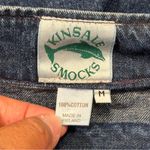 Kinsale Smocks VTG Medium Denim Cotton Pullover Top Fisherman Pockets Ireland Blue Photo 2