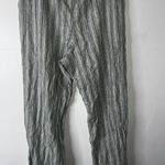 Hollister  Striped Wide-Leg Pants Grey/Green Size Large Photo 2