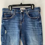 ZARA  Mid Rise Frayed Skinny Jeans size 6 Photo 3