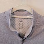 Adidas 🏃🏼♀️ Running Grey 1/4 Zip Athletic Fleece ClimaHeat Jacket🏃🏼♀️ ~med Photo 9