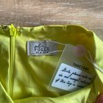 Oh Polly  satin neon yellow mini skirt Size 2 NEW Photo 2