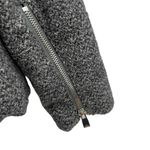 Eleven Paris Grey Womens Biker Moto Jacket Shearling Collar Zip Closure Medium Photo 3