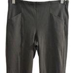 Athleta Women's Size 4 Dark Grey Pull-On Side Zipper Straight Leg Casual Pants Photo 1