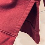 Athleta  Oversized Sweatshirt Funnel Red Burgundy Neck M Photo 6