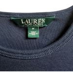 Ralph Lauren Lauren  Cotton Crew Neck Slim Fitting T-Shirt Navy Blue Medium Photo 1