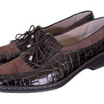 Ara Women's Brown Croc Photo 0