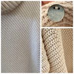 margaret o'leary Margaret O’Leary Chunky Knit Cowl Neck Poncho Sweater, Short Sleeves sz. S Photo 11
