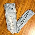 American Eagle Light Wash Bleached Denim Jeans Photo 0