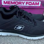 Skechers Flex Appeal Sweet Spot black white sneakers size US 7 NEW in box NIB Photo 4
