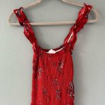 Skylar + Madison Red Floral Jumpsuit Photo 1