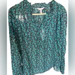 Rebecca Taylor NWT Climbing Rose Silk-Blend Blouse Photo 7